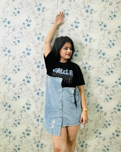 Smile Denim One Piece