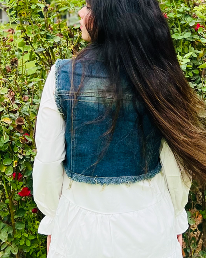 One Piece With Denim Jacket