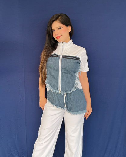 Denim Co-ord Set (Zipper)